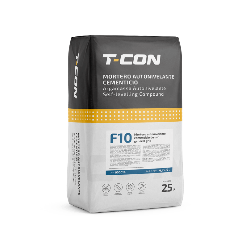 F10 Mortero autonivelante cementicio de uso general