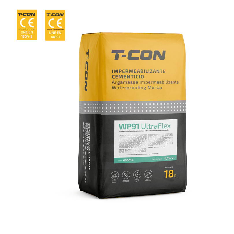WP91 ULTRAFLEX Impermeabilizante cementicio extra flexible monocomponente